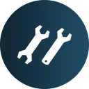 現場での機械修理